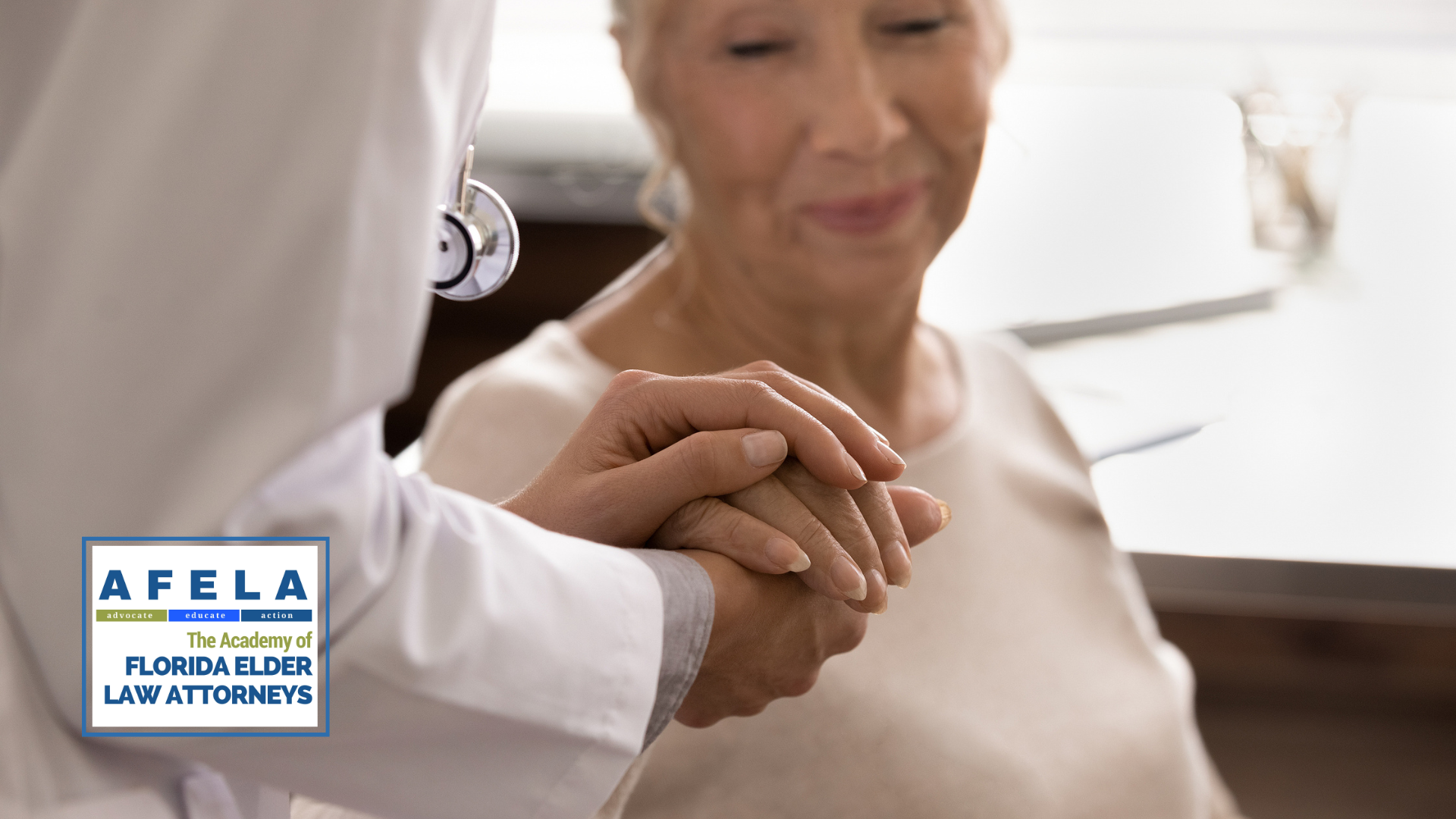 Doctor comforting patient with cancer diagnosis.